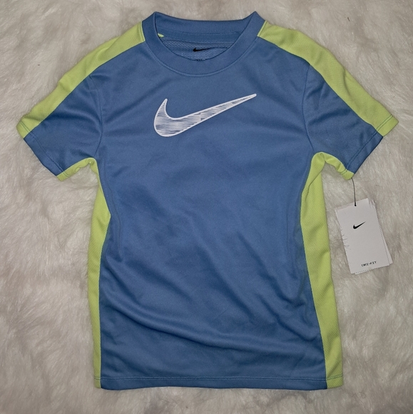 Nike Other - Nike Dri-FIT Lime Green And Blue Tshirt